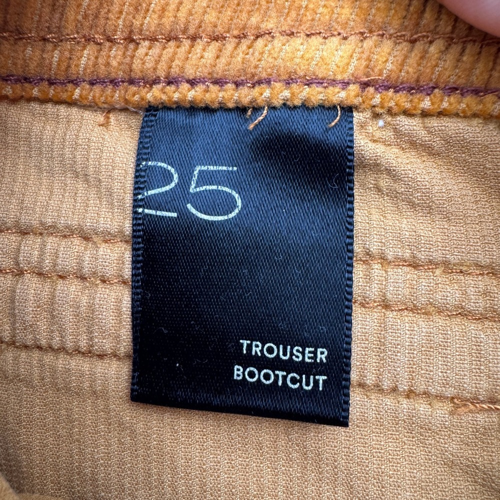 Anthropologie Pilcro Corduroy Pants Womens‎ 25 Mustard Yellow Wide Leg High Rise - Picture 12 of 16